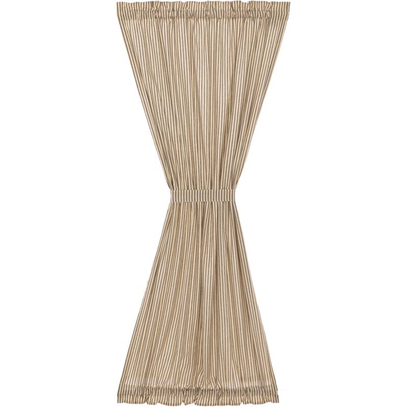 Sawyer Mill Ticking Stripe Door Panel - Door Panel 72x40 - Door Panel 72x40