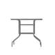 preview thumbnail 20 of 30, Rectangular Glass Metal Patio Table with Umbrella Hole