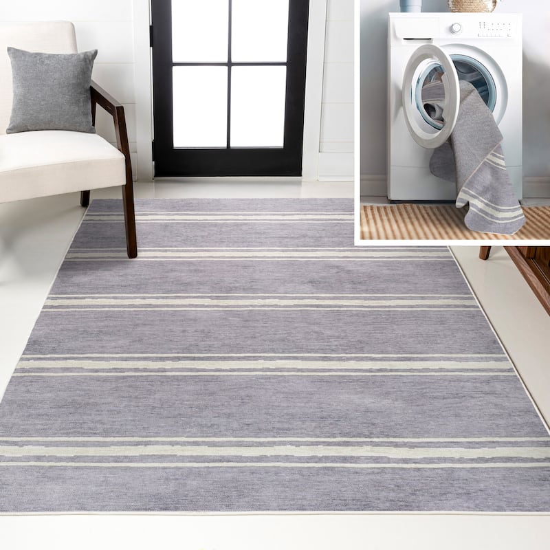 JONATHAN Y Vichy Bohemian Medallion Textured Weave Machine Washable Area Rug - 3 X 5