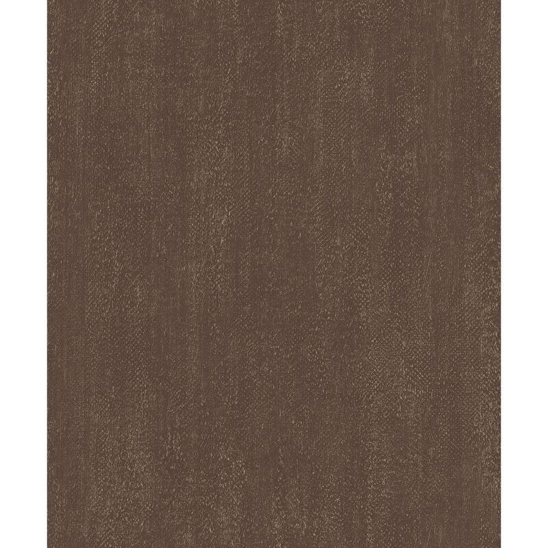 Galerie Wallcoverings Ambiance Textured Plain Design Vinyl on Non-woven Matte Wallpaper Roll - 33 feet x 21 inches - Brown