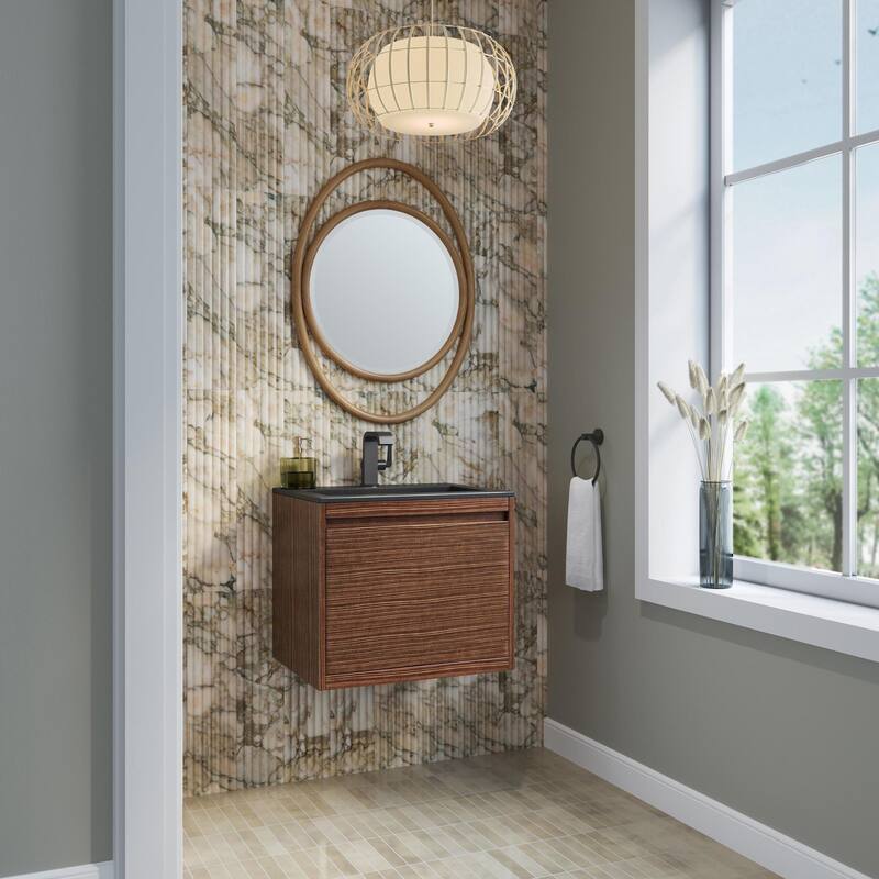 James Martin Vanities 805-V23.6-MB-CH Mantova 24" Single Basin Poplar