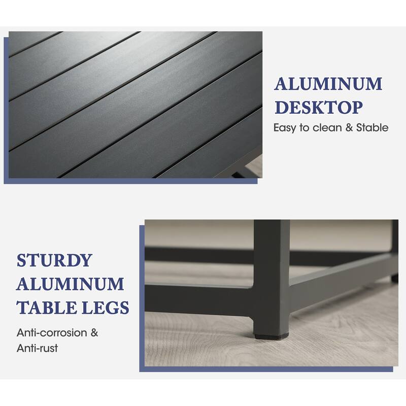 Royalcraft 6 pcs Aluminum Outdoor Patio Conversation Set