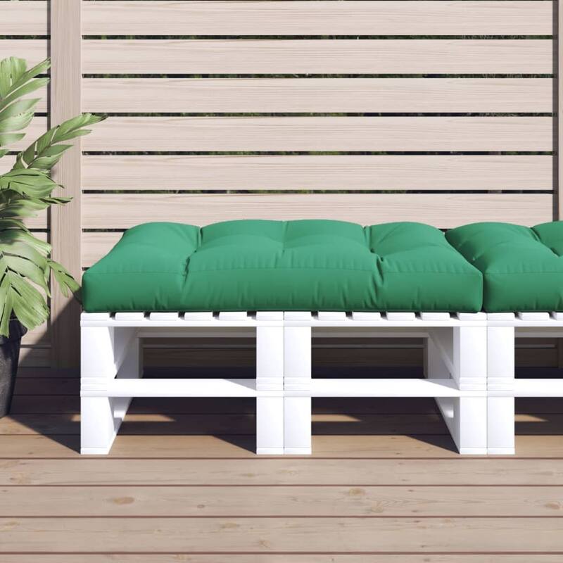 vidaXL Pallet Cushion Patio Chair Pad Outdoor Furniture Pillow Royal Fabric - 10.9 x 10.9 x 1.9 in - Green (1)