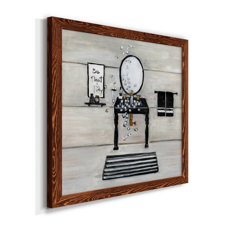 Neat and Tidy Bath-Premium Framed Canvas - Ready to Hang