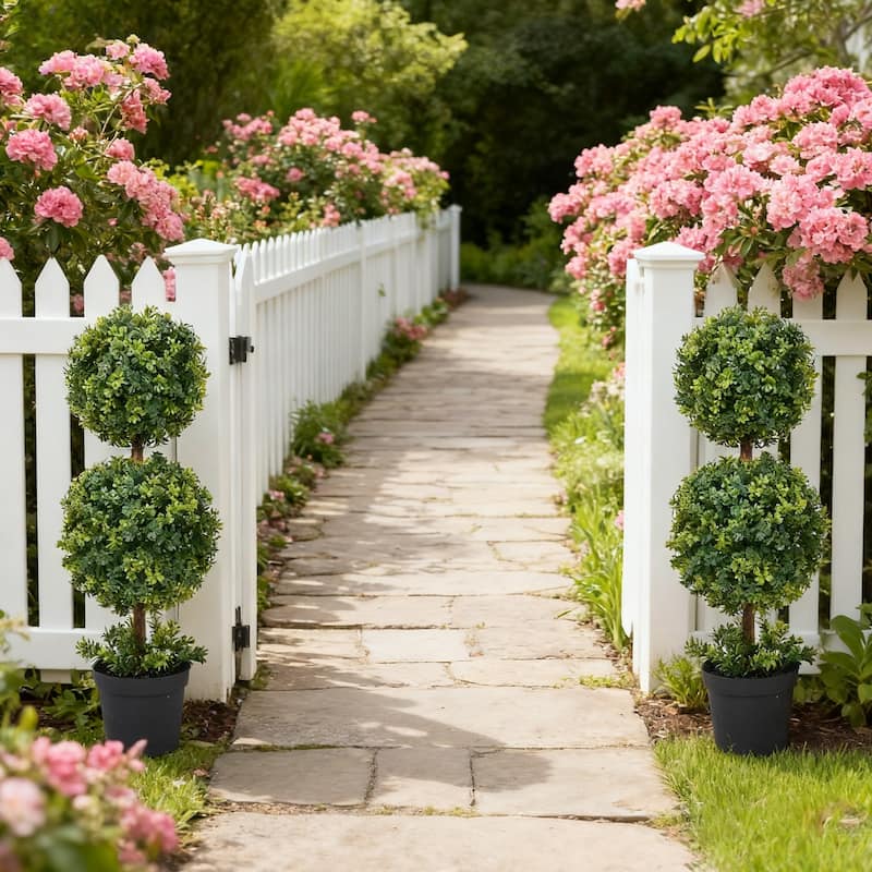 Artificial Boxwood Topiary Tree 3Ft/3.7Ft/4.2Ft