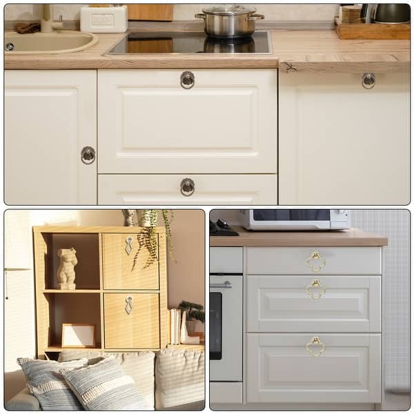 12 Sets Modern Drawer Pull Handles with Screws Silver Tone - Gold Tone - Bed Bath & Beyond - 41523271 12 Sets Modern Drawer Pull Handles with Screws Silver Tone - Gold Tone - Bed Bath & Beyond - 41523271