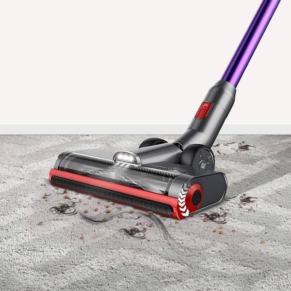 Jashen V16 Cordless Stick Vacuum Cleaner Cordless Stick Vacuum With Led Panel For Hardwood Floors Carpet Rug Pet Hair Purple Overstock 32313536