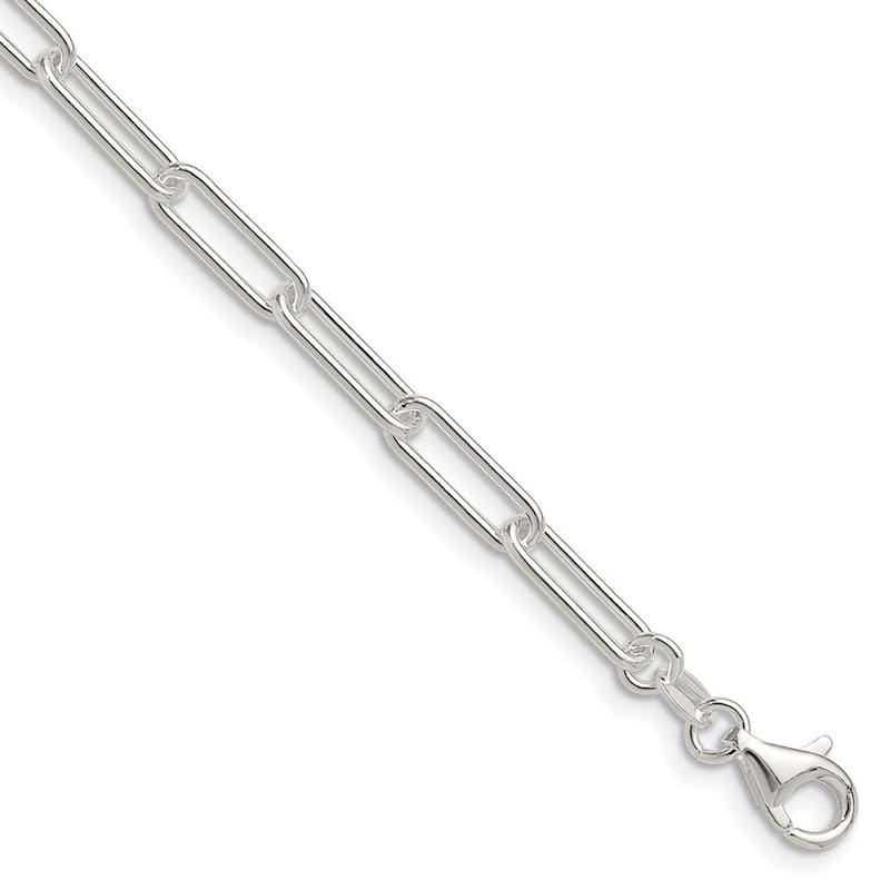 Curata 925 Sterling Silver Polished 4.5mm Paperclip Chain Necklace Options: 16 18 20 22 24