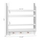 preview thumbnail 8 of 6, COSTARS 2-Tier Hanging Bookshelves for Wall Decor and Storage, Floating Book Shelves with Hooks, Wall Mounted Baby Book Shelf