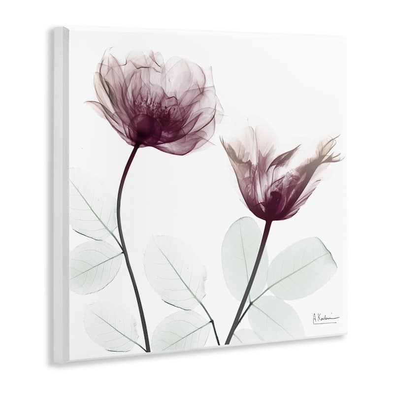 Stupell Minimalist Translucent Flowers Wall Plaque Art Design By Albert Koetsier