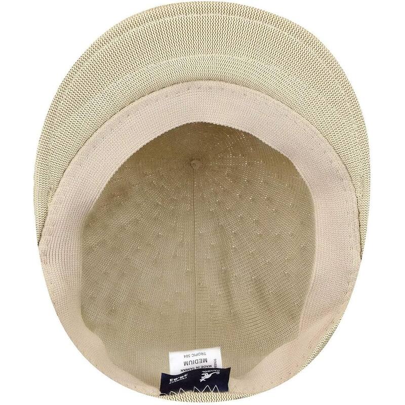 Men's Comfortable Tropic 504 Flat Cap, Beige, Size X-Large