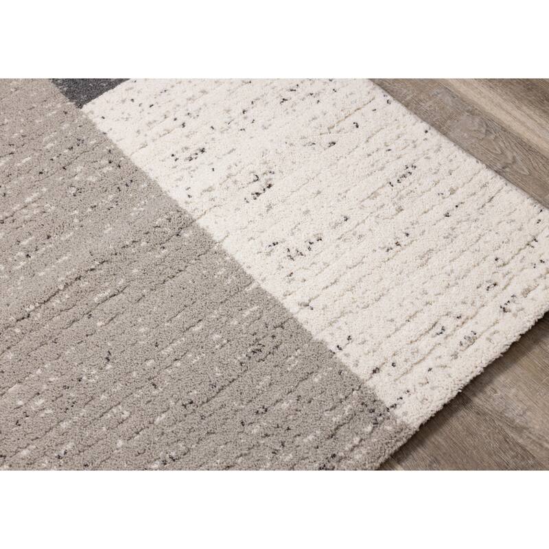 Ryan Collection - Cream/Grey Rectangles Rug