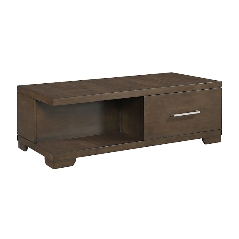 Sinclair Rectangular Wood Cocktail Table - Espresso