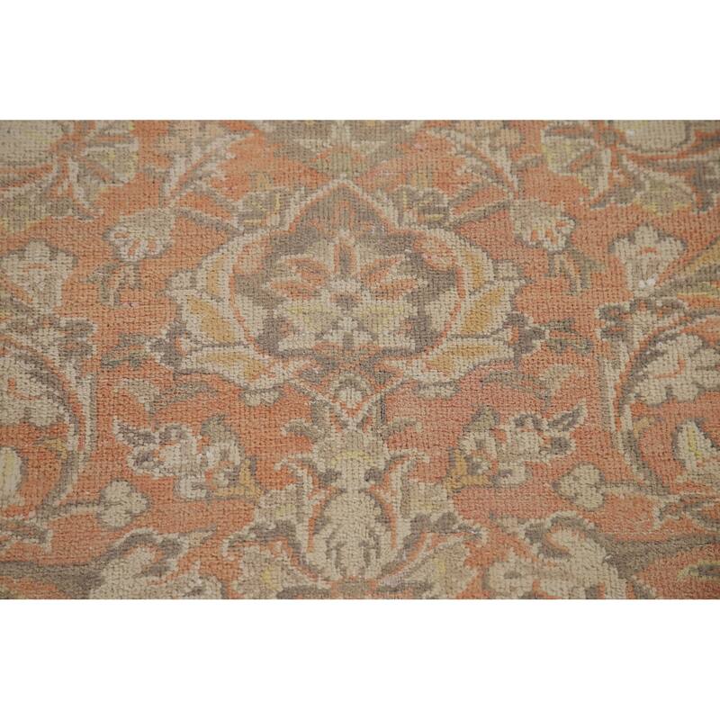 Traditional Kashan Persian Rug Hand-knotted Vintage Wool Carpet - 8'4" x 11'5"