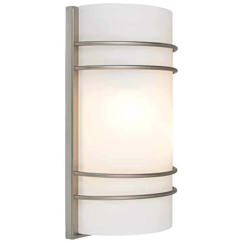 Access Lighting Artemis 2 Light 12" Tall LED Wall Sconce - 3000K - Brushed Steel / Opal