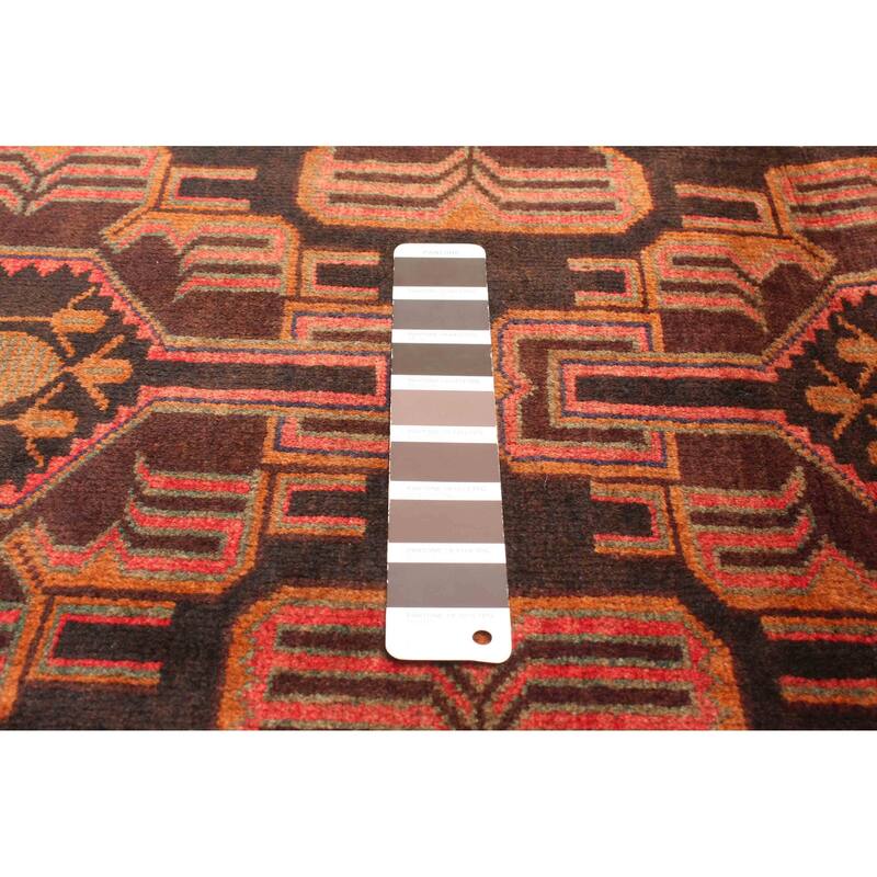 ECARPETGALLERY Hand-knotted Teimani Dark Brown Wool Rug - 3'1 x 5'0