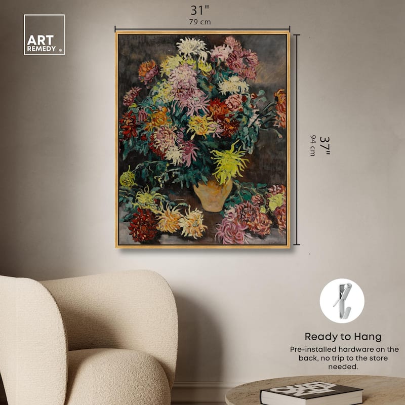 Louis Valtat Dahlias Canvas by Art Remedy