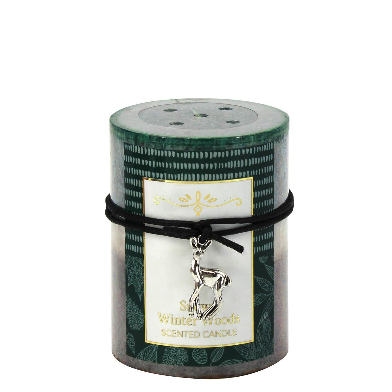 Shop Snowy Winter Woods Scented Candle 3x4 Green On Sale