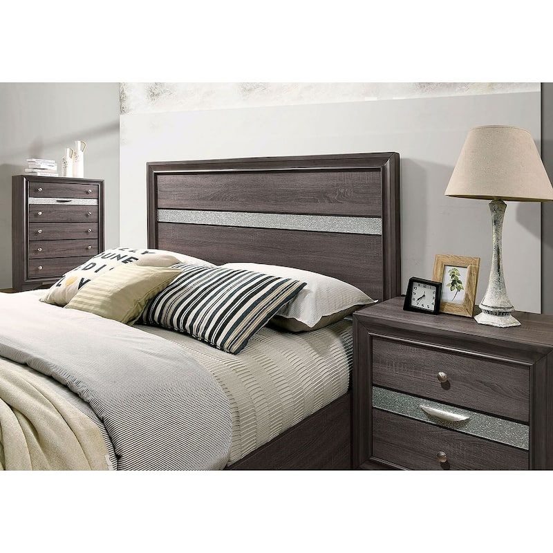 Nightstand Accents Hidden Jewelry Drawer Nickel Round Knob Bedside Table