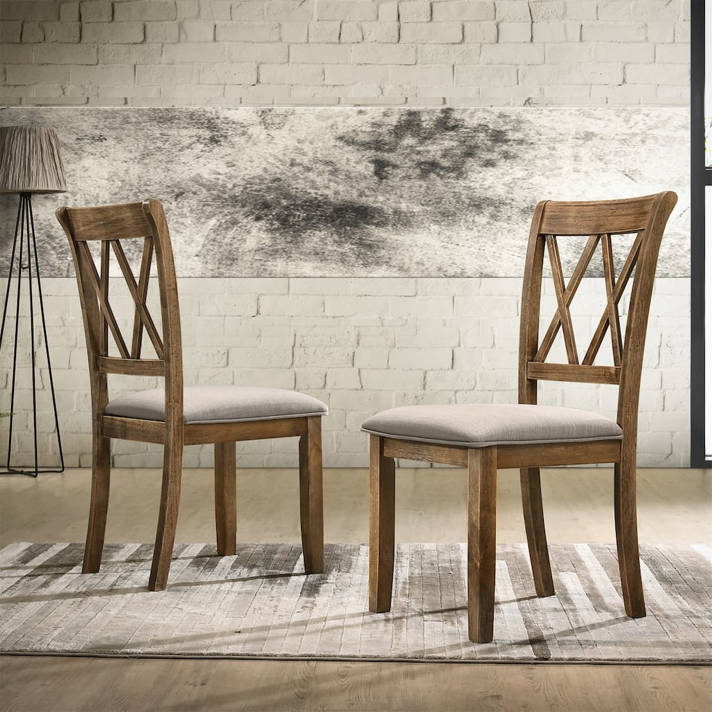 Set of 2 Fabric Upholstered Dining Chair