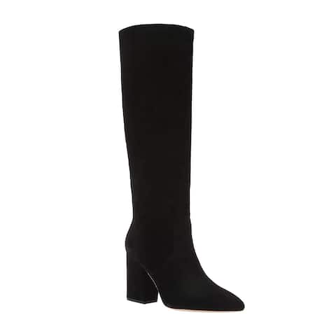 Loeffler Randall Women's Leather Sarina Suede Tall Boots Black