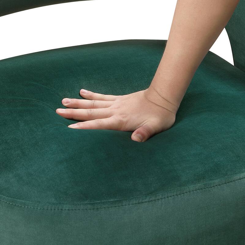 Sonoma 27.5" Velvet Accent Chair - Gold Finish Metal Legs