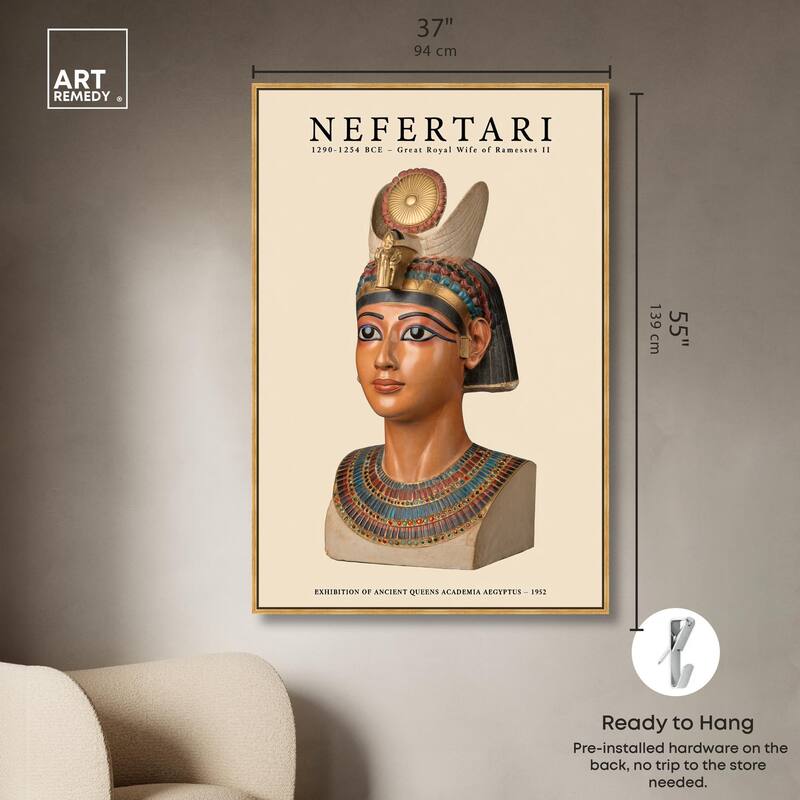 Ancient Egyptian Queen Canvas by Art Remedy