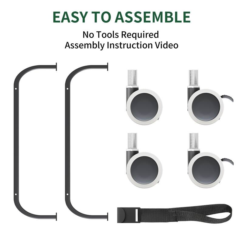 75" Inch Extra Long Folding Bed for Tall People, Heavy-Duty 450lbs Capacity Rollaway Guest Bed with 5" Memory Foam Mattress