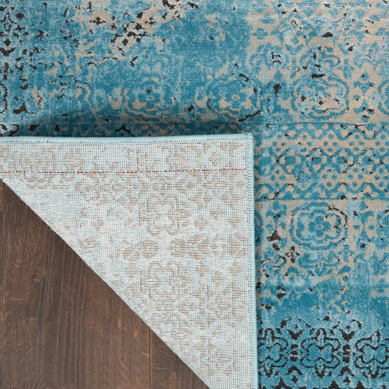 Nourison Karma Over-Dyed Distressed Vintage Abstract Area Rug