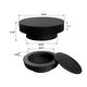 preview thumbnail 63 of 61, Modern Solid Wood Veneered Round Coffee Tea Table with Storage