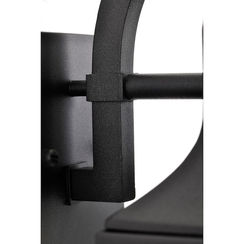 Lawrence 1 Light Small Wall Lantern Matte Black with Clear Seeded Glass