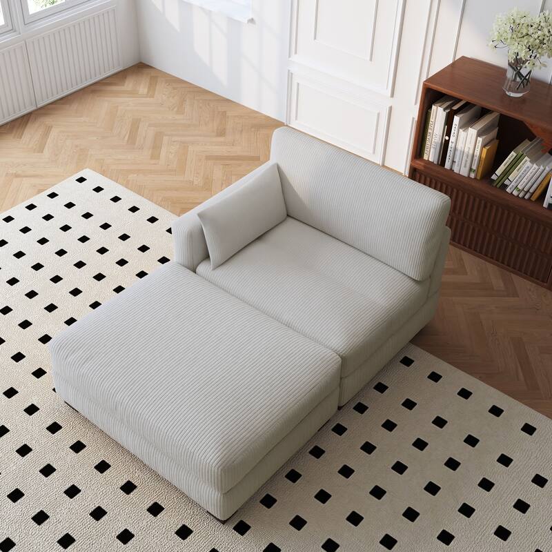 88" Convertible Larger Couch Modular Sectional Sofa Set
