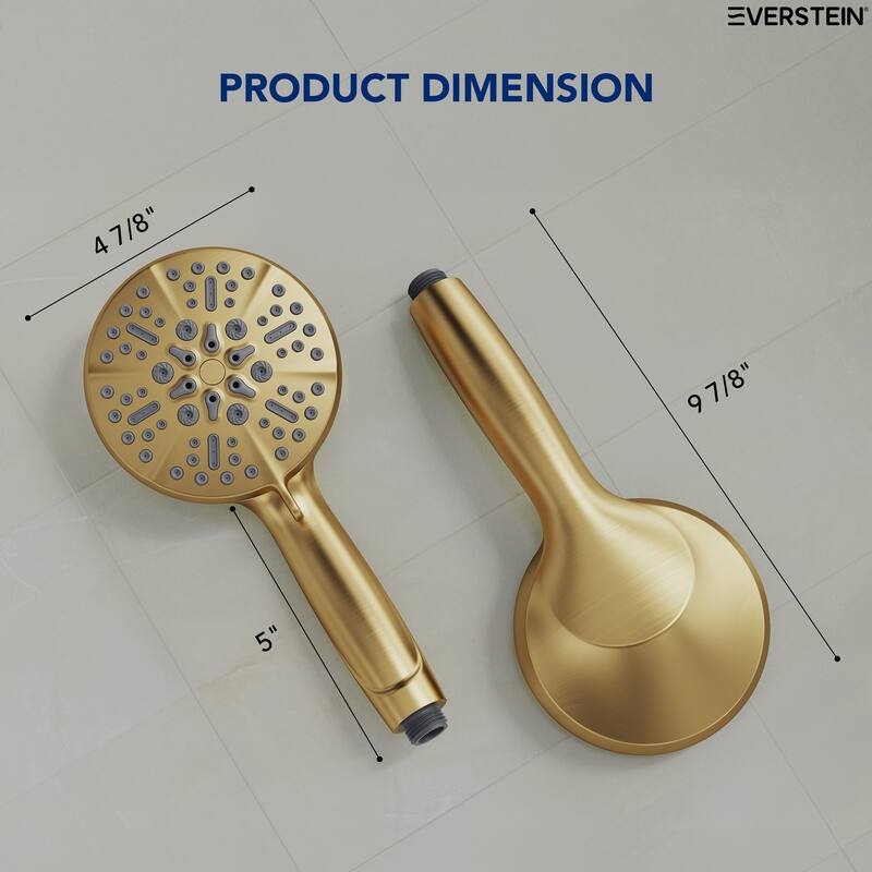 5 Spray Setting High Pressure Handheld Shower Head with Hose
