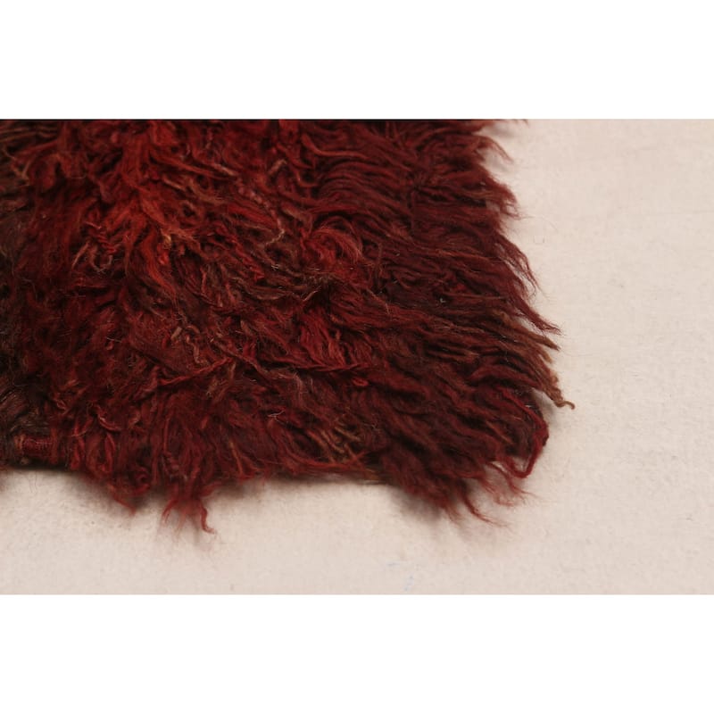 ECARPETGALLERY Hand-knotted Marrakech Red Wool Rug - 4'0 x 5'9