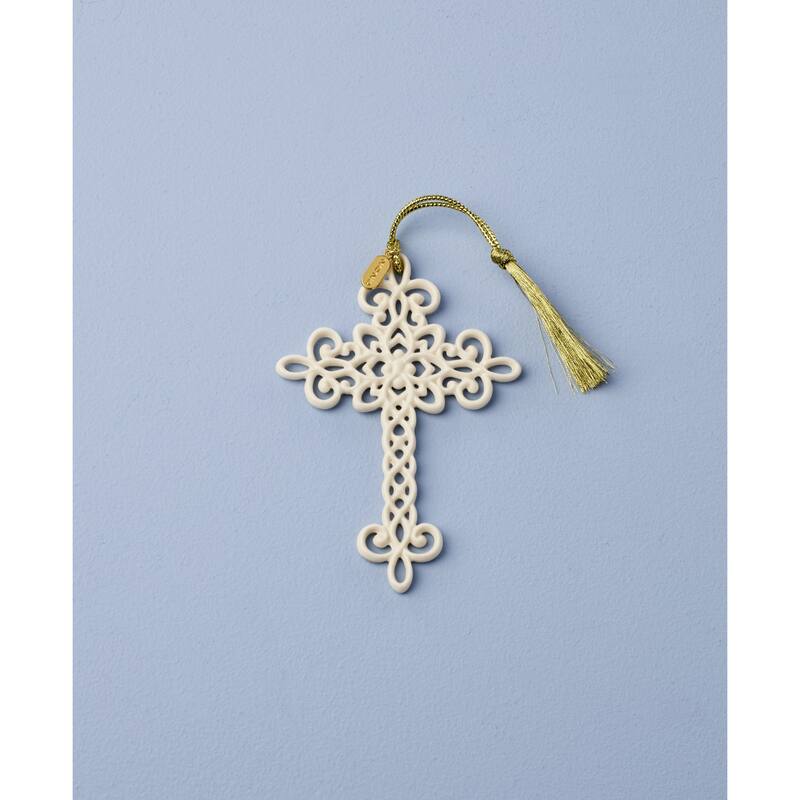 Lenox 2025 Snow Fantasies Cross Ornament