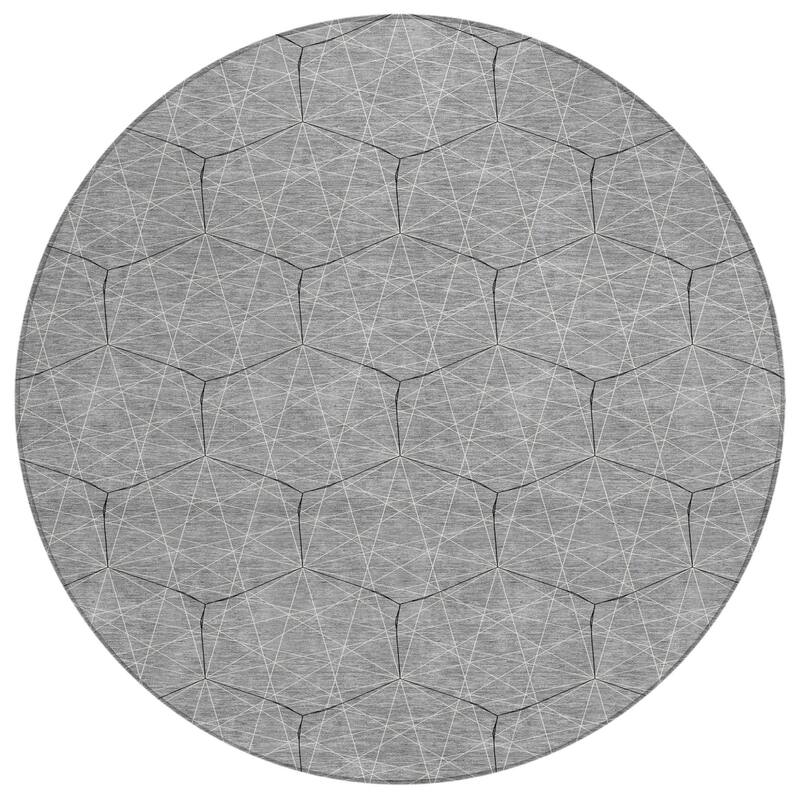 HomeRoots Geometric Transitional Rectangle Outdoor Rug