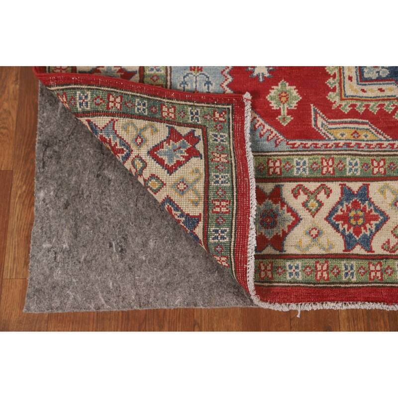 Oriental Kazak Area Rug Handmade Wool Carpet - 5'0" x 6'9"