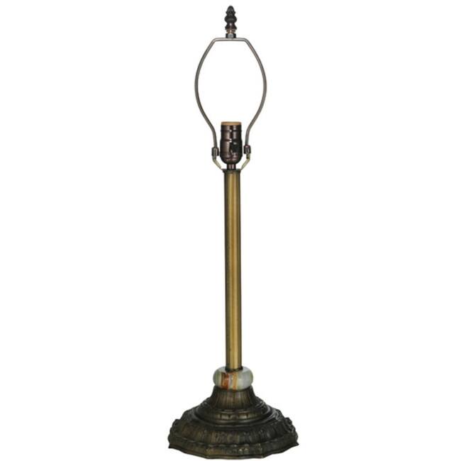 Meyda Tiffany 11676 Reeded 17" Tall Lamp Base - Natural
