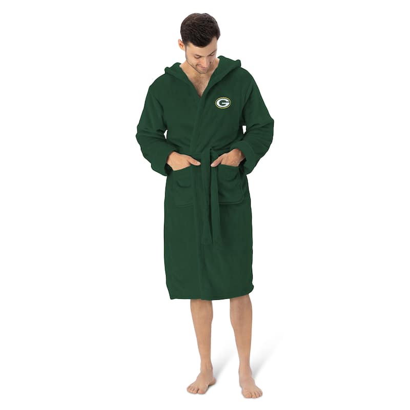 NFL Hooded Silk Touch Robe - 26" x 47" - Green Bay Packers