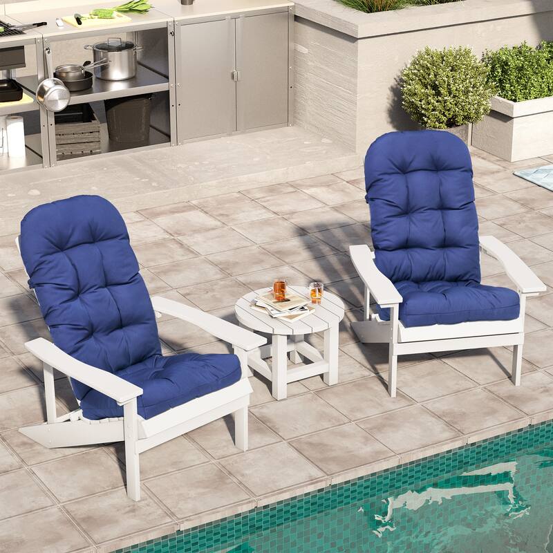 Adirondack Style Patio Outdoor Chair Cushion for Adirondack Chair or Lounge Rocking Chair - See picture