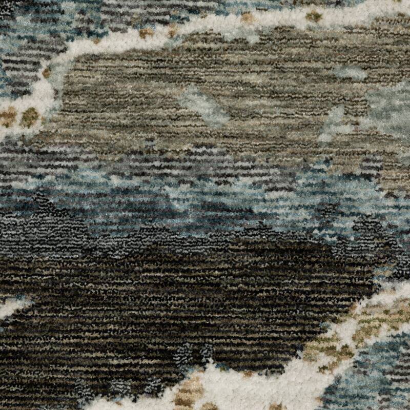 Style Haven Estella Abstract Waves Blue/ Green Area Rug