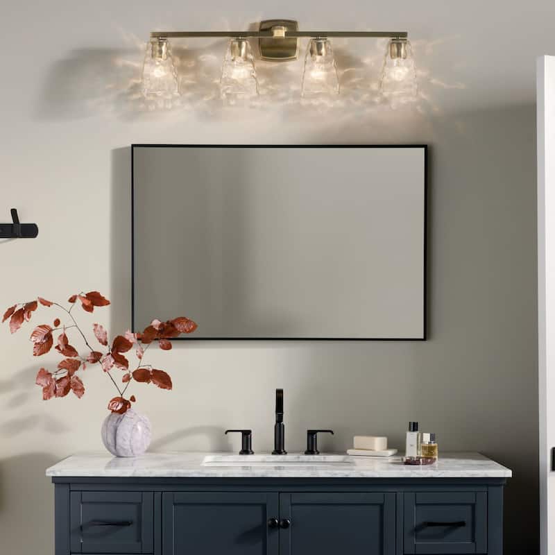 Kichler 55217WTR Marant 4 Light 33" Wide Vanity Light with Clear Water