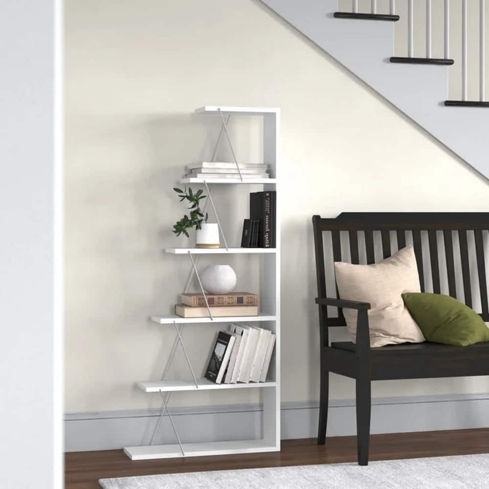 Bangles 57'' H x 25'' W Ladder Bookcase