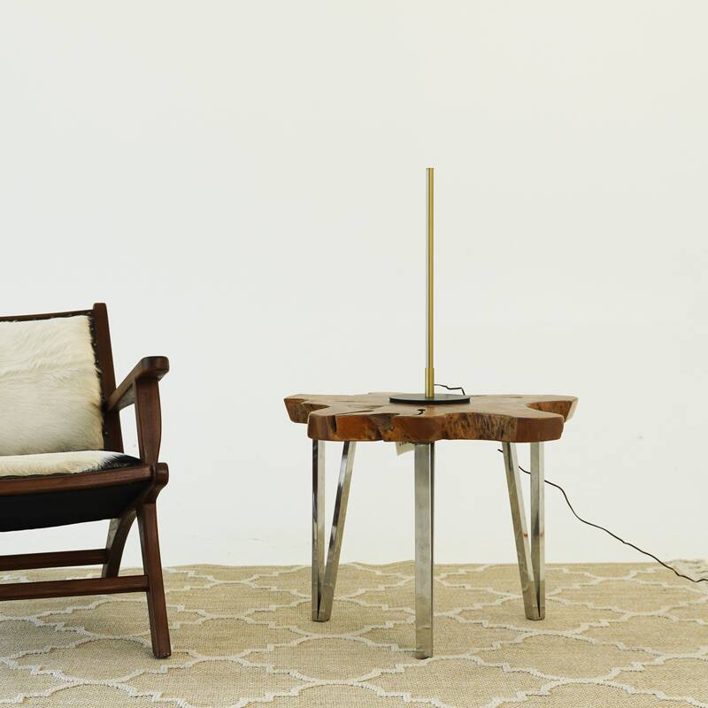 Rali Black LED Table Lamp with Gold Accent