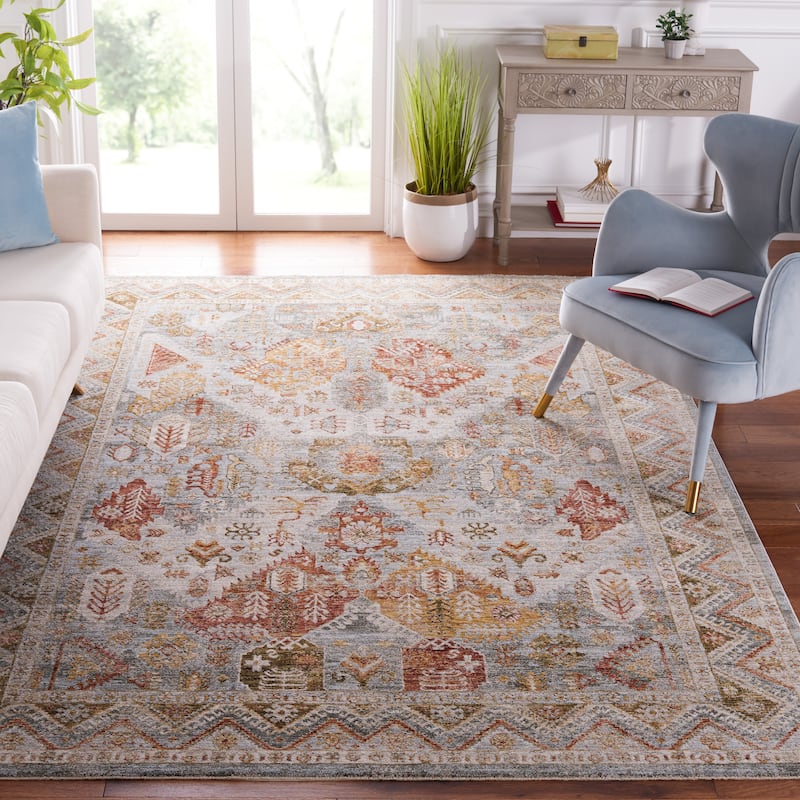 SAFAVIEH Handmade Hamilton Moran Oriental Rug - 4' x 6' - Blue/Gold Rust