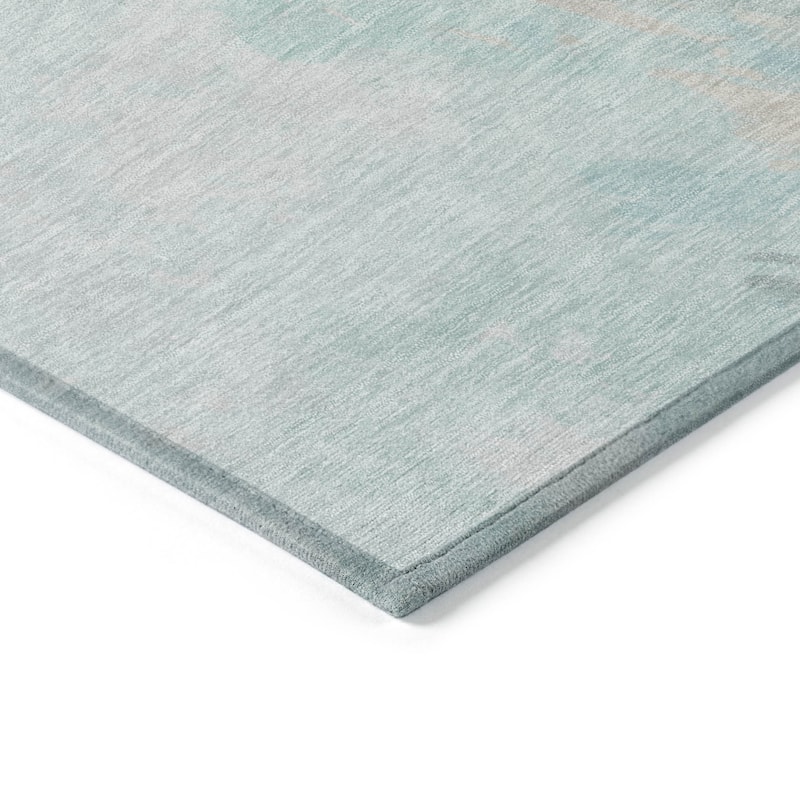 HomeRoots Abstract Transitional Rectangle Outdoor Rug