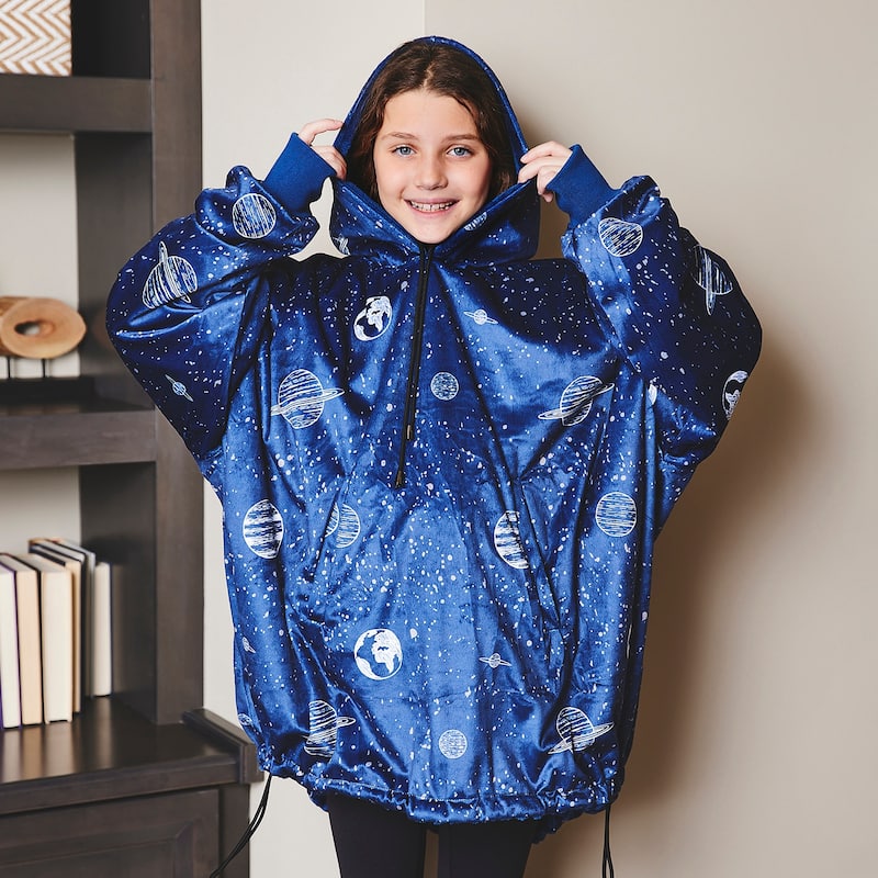 Nestl Warm Oversized Unisex Wearable Blanket Hoodie - Reversible Cozy Snuggle Hoodie Blanket - Giant Sweater Blanket Hoodie
