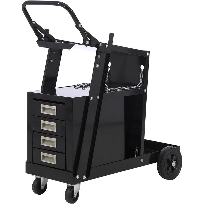 220 lbs Welder Cart for TIG MIG Welder and Plasma Cutter - Multi