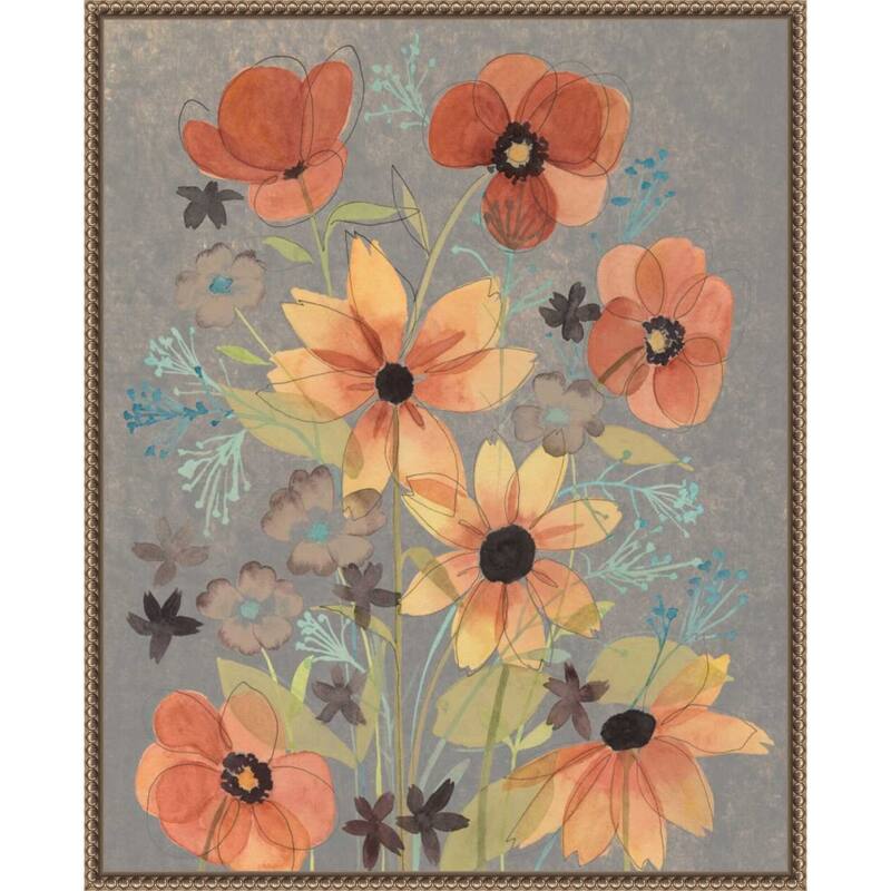 Offset Botanicals No. 2 by Grace Popp Framed Canvas Wall Art Print