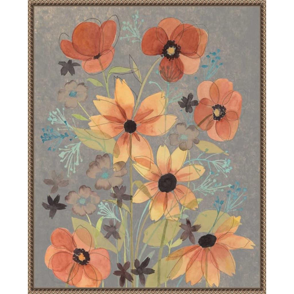Offset Botanicals No. 2 by Grace Popp Framed Canvas Wall Art Print